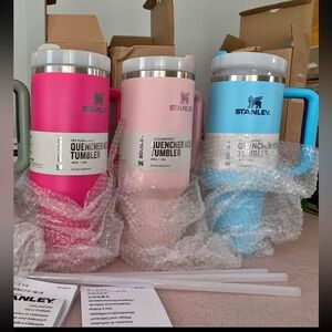 3 Stanley 40oz tumblrs new